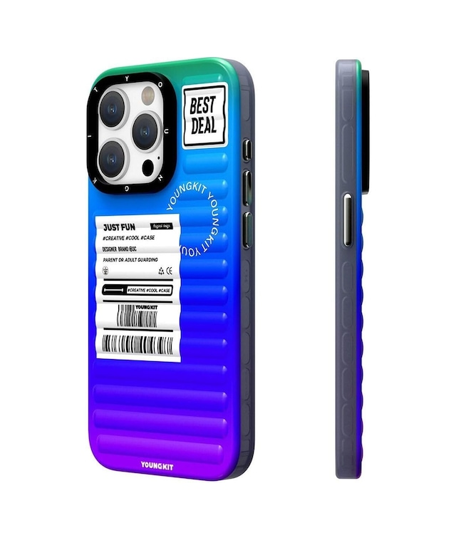 İphone 15 Pro Max Uyumlu Kılıf The Secret Color Serisi Kapak Mavi