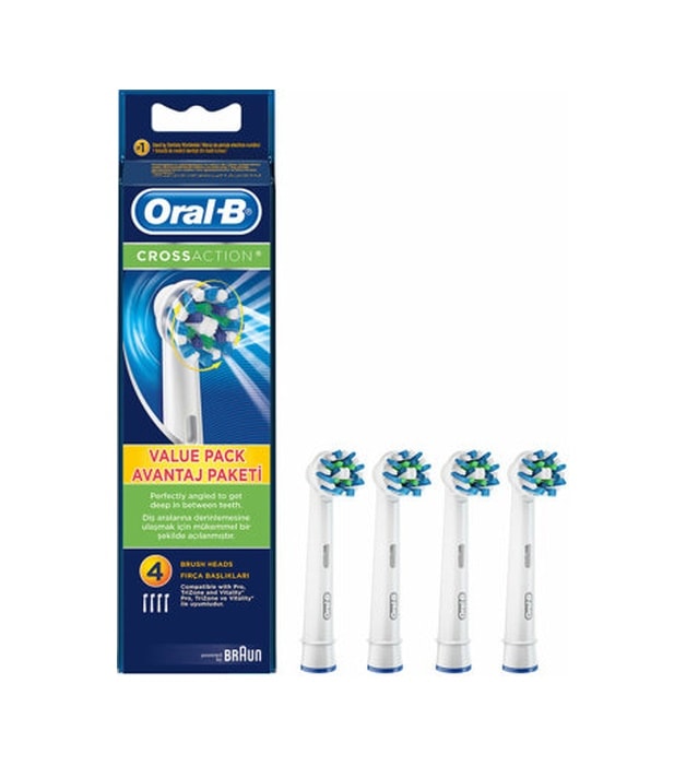Oral-b Crossaction 4 Adet Şarjlı Diş Fırçası Yedek Başlığı