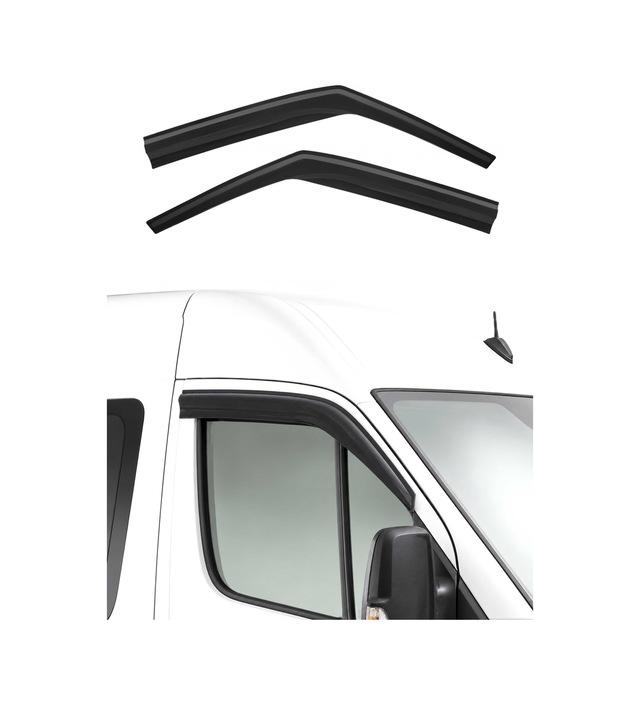 Vw Crafter 2008-2017 Arası Uyumlu Araca Özel Sport Style Akrilik Cam Rüzgarlığı Koyu Duman 2 Parça