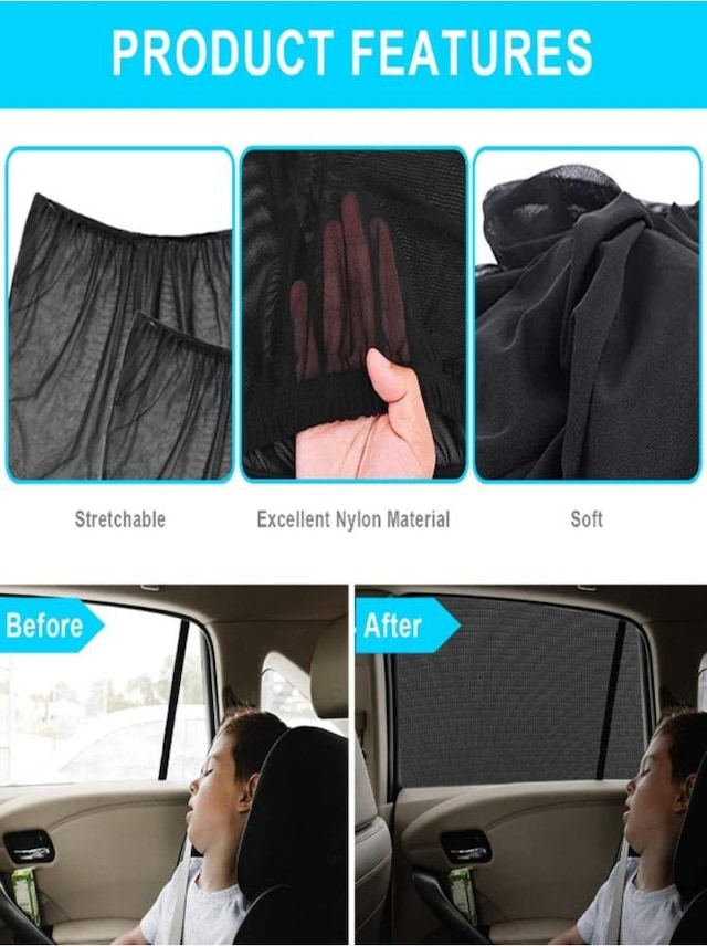 Araba Araç Oto Yan Uyumlu Cam Güneşlik Örtü Perde Kılıf Güneşliği Araba Anne Bebek Emzirme Perdesi