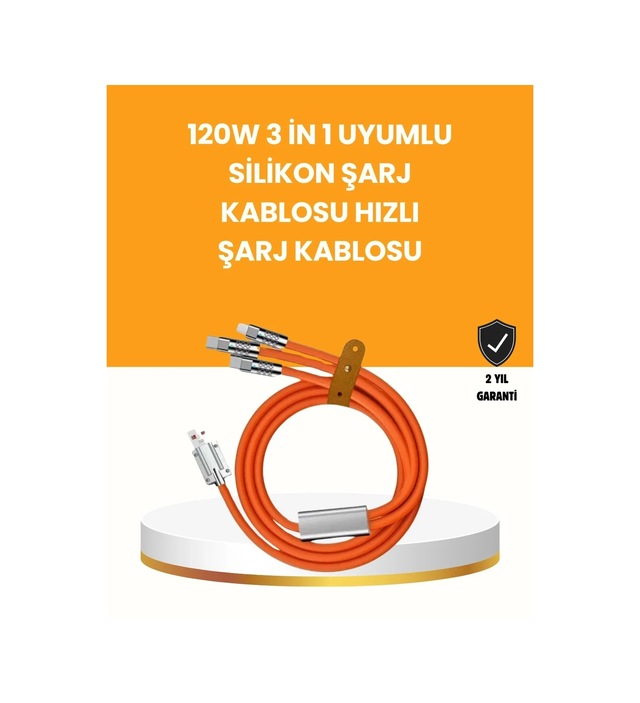 Ers Çoklu Cihaz Dostu 120 W Hızlı Şarj Kablosu Tek Kablo İle Her Cihaz Elinizin Altında