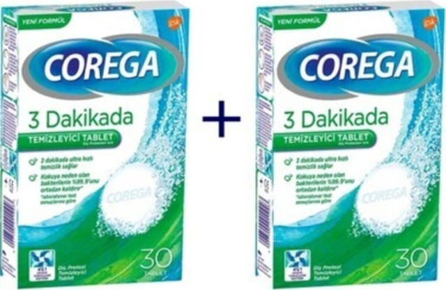Diş Protez Temizleyici 30 Tablet-2 Adet