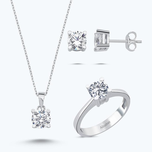 Altınbaş Altın Üçlü Tektaş Set Utkvr0049-24627-set