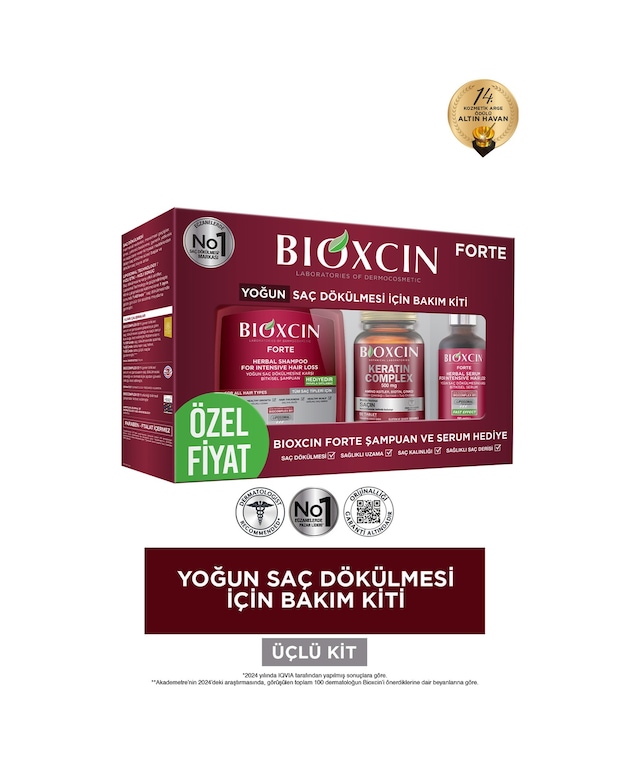 Bioxcin Forte Yoğun Saç Dökülmesi için Bakım Seti