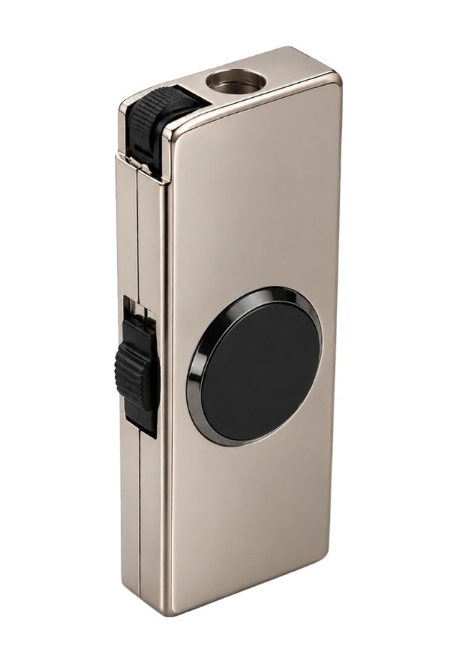 Hunter Tek Torch Pürmüz Gümüş Metal Puro Çakmağı & Stres Çarkı Ack083
