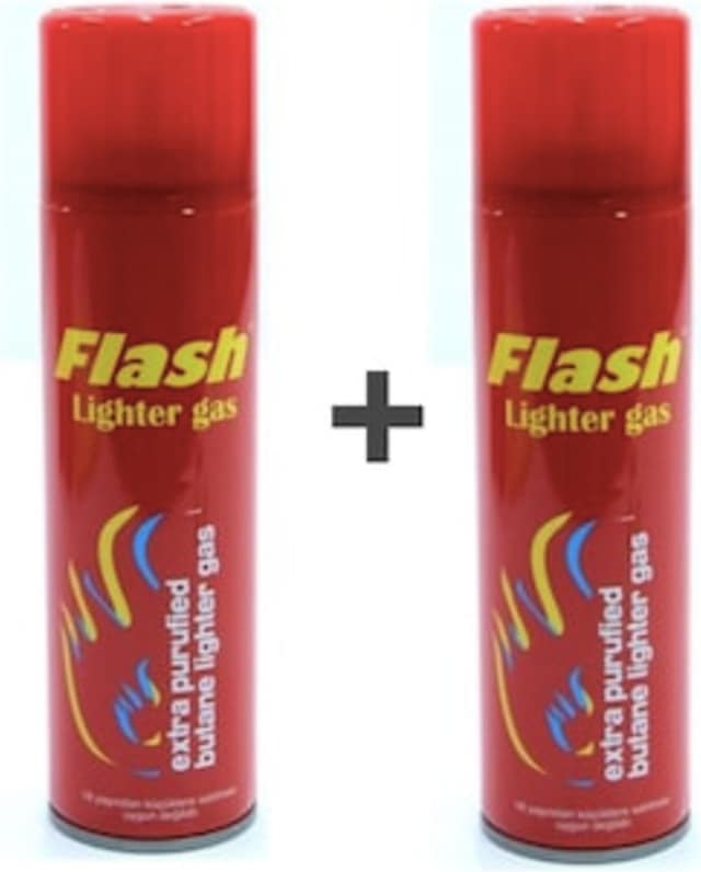 Flash Çakmak Gazı 270 Ml x 2 Adet . Çakmak Gazı