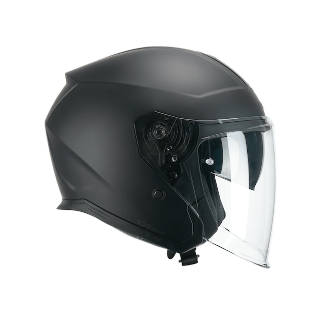 Cgm 136a Rna Mono -s Açık Kask Siyah Uzun Vizör+güneş Vizörlü