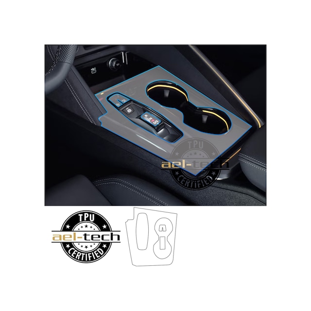 Audi Q5 Uyumlu Vites Etrafı Piano Black Tpu Koruyucu 2025-2026