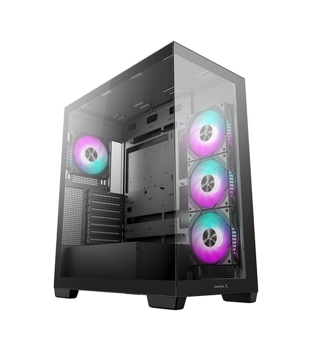 DeepCool CG580-4F V2 AKVARYUM PWM Mid Tower ATX 4x Fans ARGB Black Tempered Glass