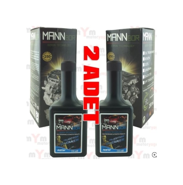 Mannbor Nano Enjektör Temizleyici Yakıt Katkısı 250Ml x 2 Adet