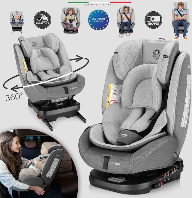 Elele Modenafix 360 Dönebilen İsofixli Oto Koltuğu 0-36 Kg Gri