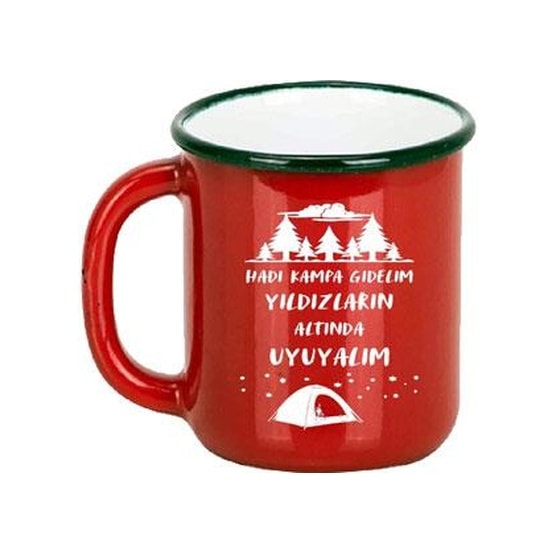 Campout Emaye Kupa Beyaz Kamp Ng 194