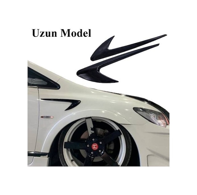 Piano Black Tampon Çamurluk Venti Çamurluk Izgara Body Kit Parlak Uzun Model