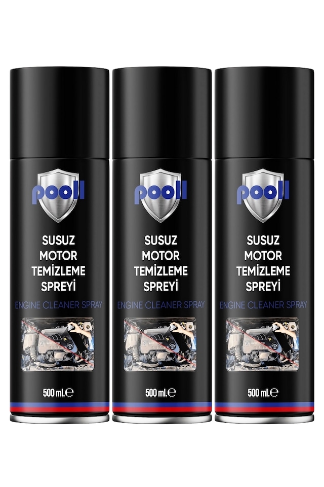 Susuz Motor Temizleme Spreyi 500 Ml 3 Adet Motor Temizleme Spreyi Motor Yıkama Spreyi
