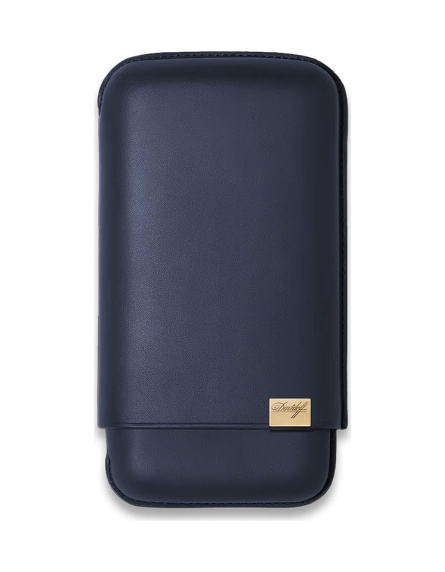 Davidoff Iconic Seri Deri Puro Kılıfı Lacivert Gold 3lüi 64 Ring
