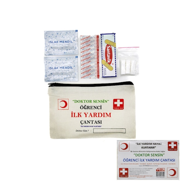 İlk Yardım 19pcs Öğrenci Çantası 5586
