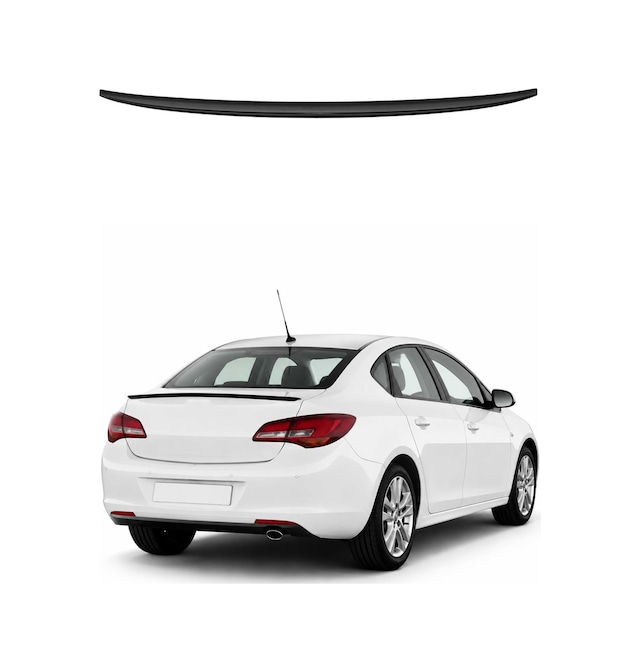 Opel Astra J 2010-2015 Arası Uyumlu Araca Özel Bagaj Spoileri Piano Siyah 1 Parça