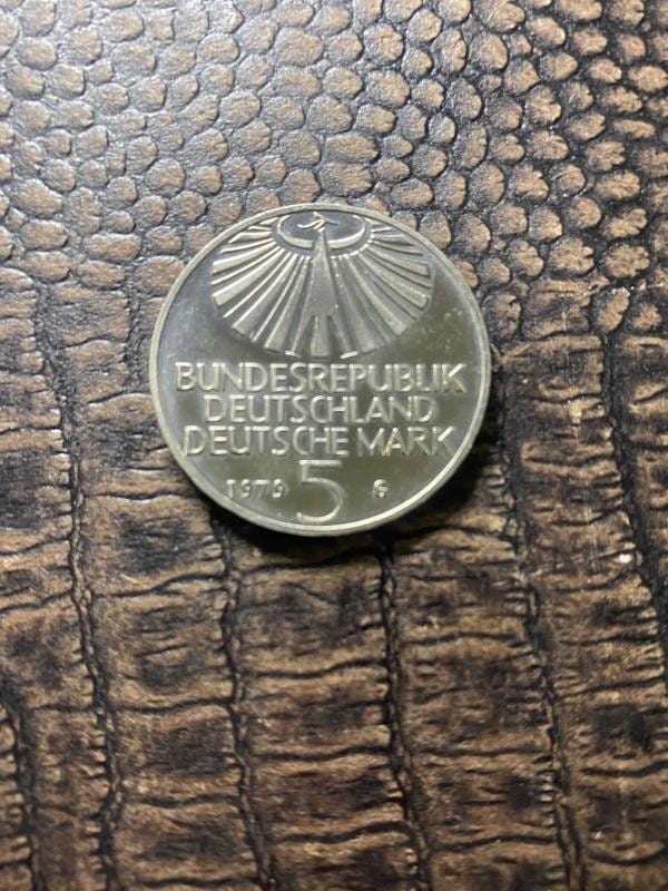 Almanya 5 Mark 1979 G Nikel Otto Hahn