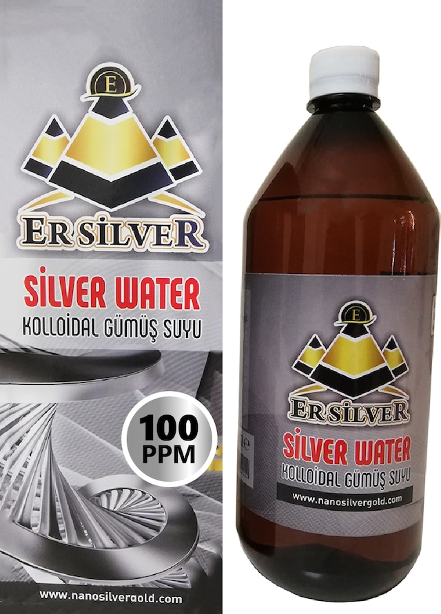 Er Silver Kolloidal Gümüş Suyu 100 Ppm