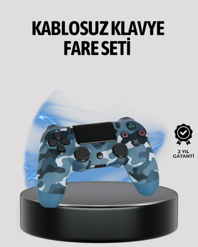 Kablosuz Ps4 Controller Çift Motorlu Dayanıklı Gamepad Diğer