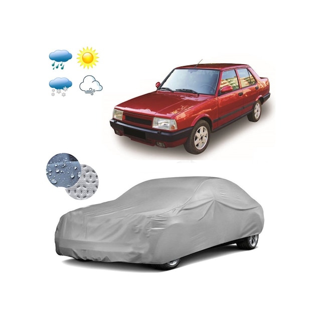 Autozel Tofaş Uyumlu Doğan / Şahin Branda Araba Koruyucu Miflonlu Oto Br