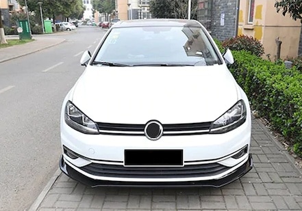 Vw Golf 7 7.5 Esnek 3 Parça Abs Lip Piano Black Flaplı Kanatlı