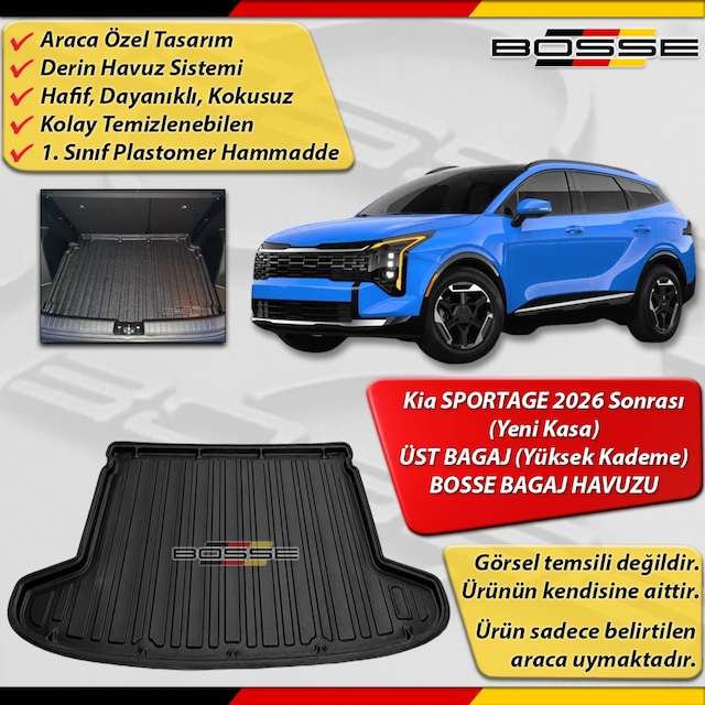 Kia Sportage Bagaj Havuzu 2026 Sonrası Yeni Kasa Üst Bagaj Yüksek Kademe Bosse