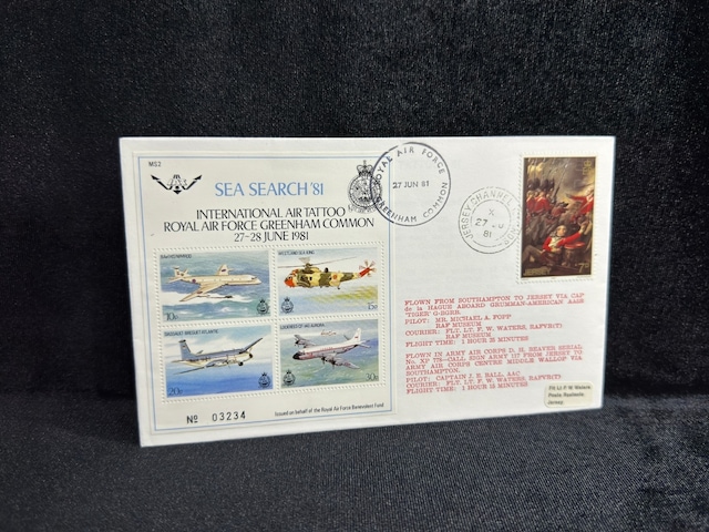 1981 İngiltere Kraliyet Hava Kuvvetleri Deniz Kurtarma Royal Air Force Raf Airmail Teşhir Ürün