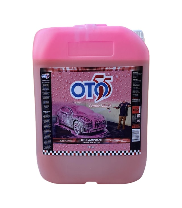 Oto55 Pembe Köpük Fırçasız Oto Şampuanı 20 Kg