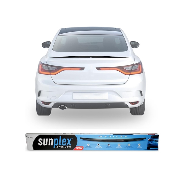 Renault Megane 4 Spoiler Bagaj Üstü Sunplex Piano Black 2016-