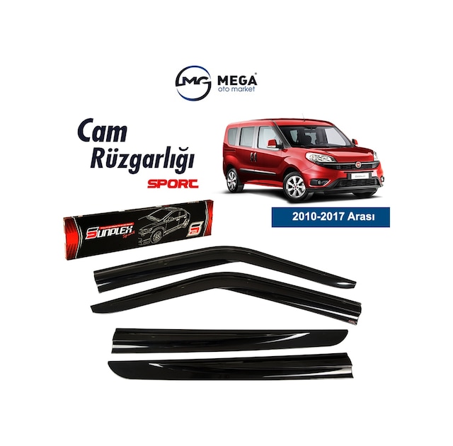 Fiat Doblo 2010- Sonrası Mugen Cam Rüzgarlık Sunplex