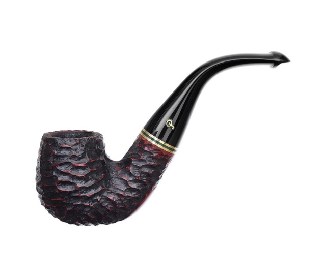 Peterson Emerald Rusticated 221 9mm. Filtreli Vulcanite Saplı Pipo 206031