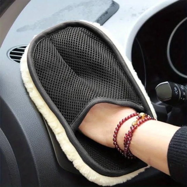 Yüksek Emici Mikrofiber Yün Araba Yıkama Eldiveni