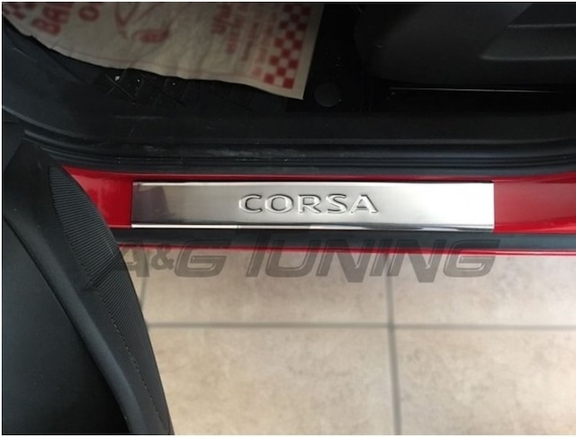 Opel Corsa E Krom Kapı Eşiği Takımı 4 Prç Paslanmaz Çelik N11.4306