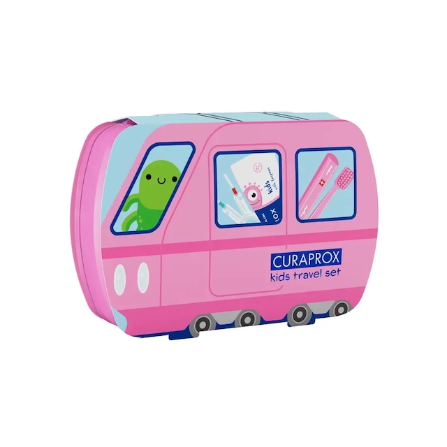 Curaprox Çocuk Seyahat Seti Pembe