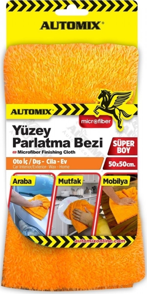 Automix Mikrofiber Yüzey Parlatma Havlusu 50x50cm 44538