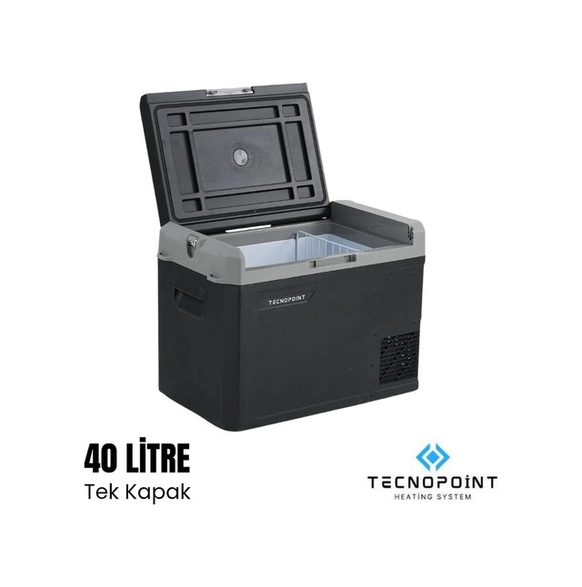 Tecnopoint Tc21-08 Tek Kapaklı Araç İçi Portatif Buzdolabı 40 Litre 12v-24v-1928