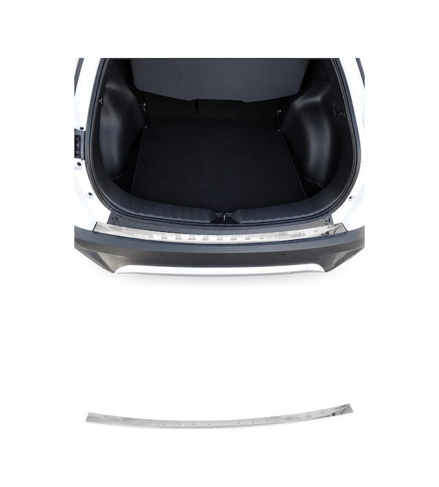 Toyota Corolla Cross Suv 2021-2027 Uyumlu Krom Arka Tampon Eşiği Paslanmaz Çelik