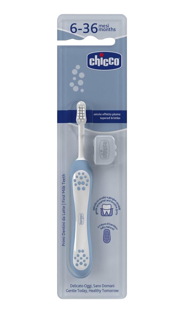 Ayrex Chicco Diş Fırçası, 6-36 Ay, Mavi