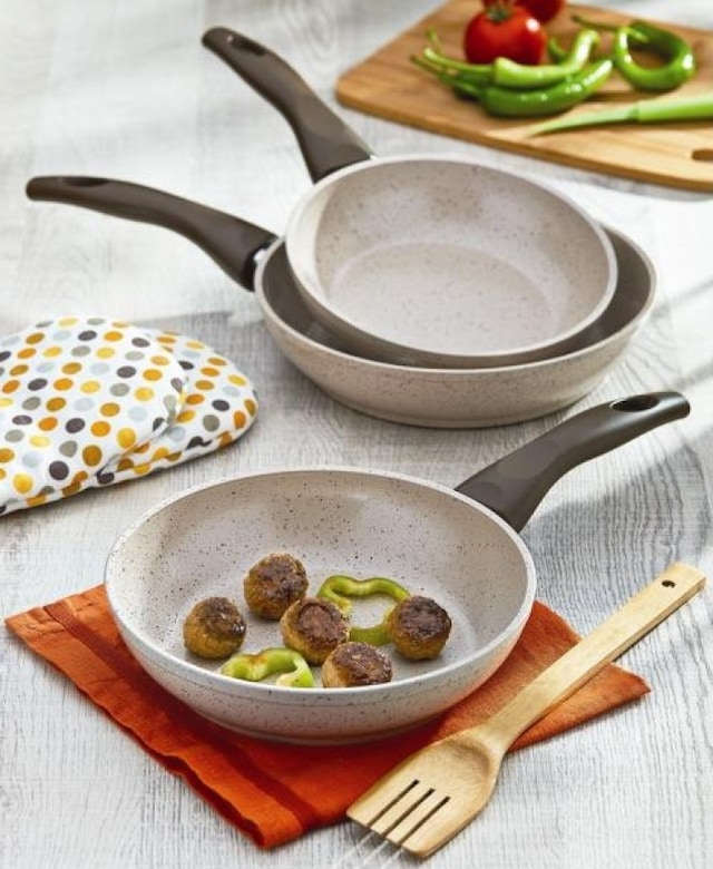Gülsan Safran 3 Parça Granit Tava Seti