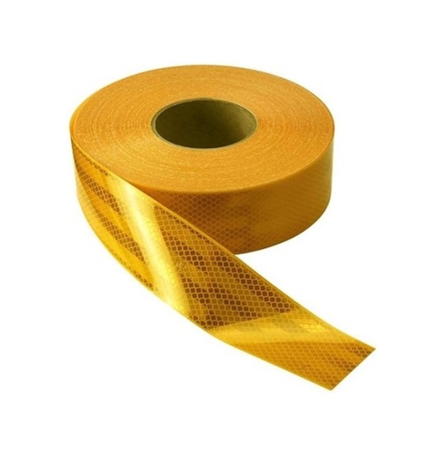 REFLEKTİF ŞERİT 55 MM SARI (SERT YUZEY) (1 MT)
