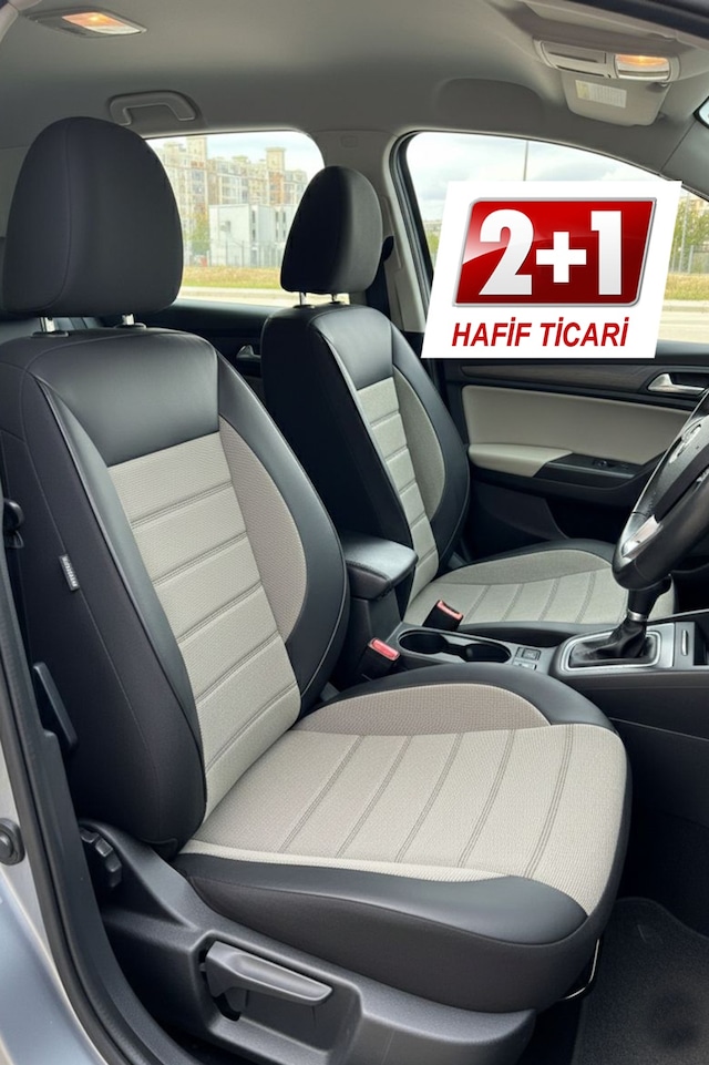 Speed Serisi Pike Kumaş Ticari 2+1 Oto Koltuk Kılıfı - Doblo-caddy-berlingo-dokker-courier-kangoo Uyumlu Bej