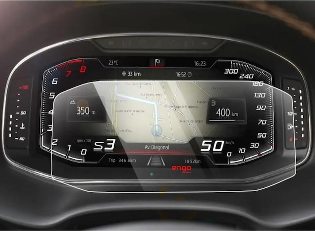 Seat Leon 10.25 İnç Mat Ekran Koruyucu Dijital Gösterge