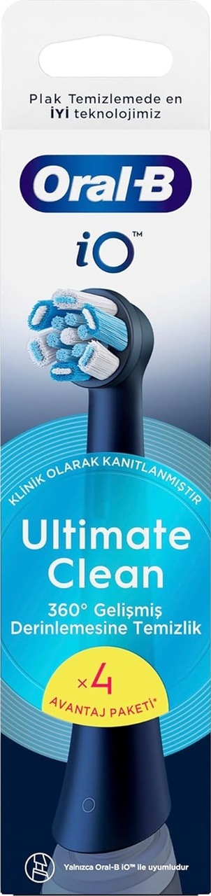 Oral-b Io Ultimate Clean Siyah Diş Fırçası Yedek Başlığı 4 Adet
