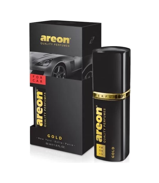 Areon Perfume 50 Ml Gold Oto Araç Parfümü Siyah Şişe