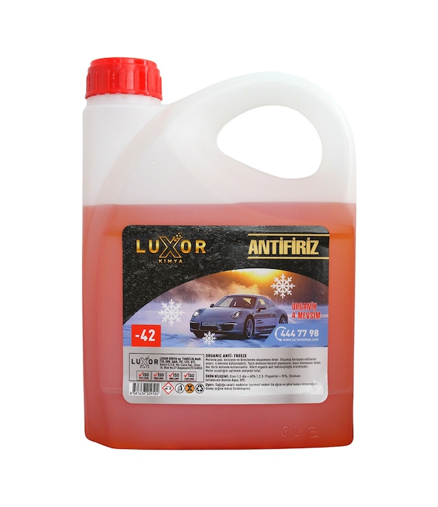 Luxor Kimya 4 Mevsim -42 Turuncu Antifriz 3 Litre