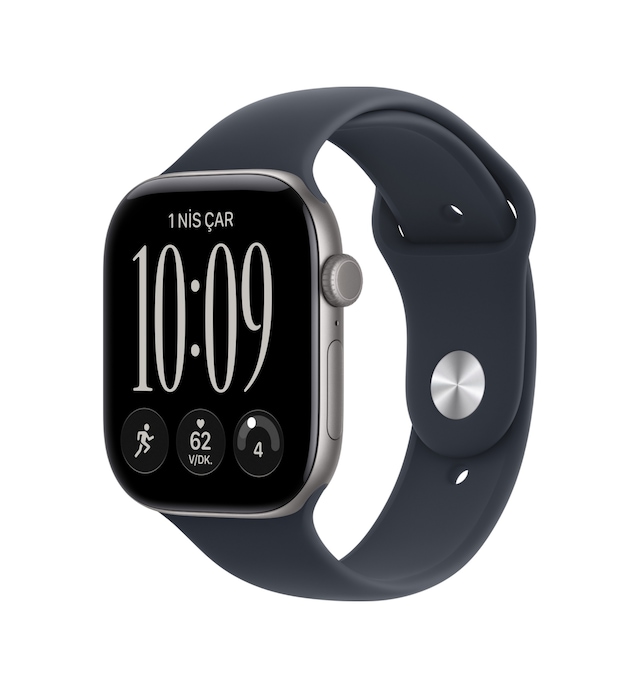 Apple Watch Series 12 GPS MJE74TU/A 42 MM Uzay Grisi Alüminyum Kasa Akıllı Saat S/M (Apple Türkiye Garantili)