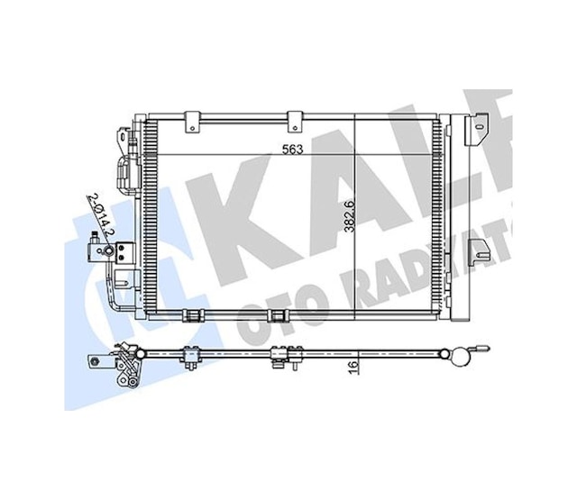Klima - 758 - Kondenseri Astra G-zafıra A - Dpmıx-hb - Al/al 573x383x16
