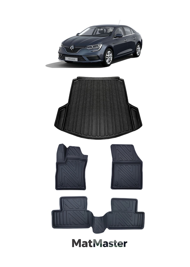 Renault Megane 4 2017 Model 5d Premium Ekstra Havuzlu Paspas Ve Bagaj Havuzu Set