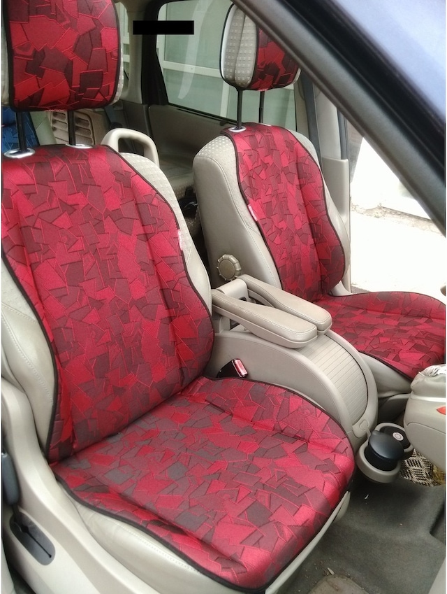 Bordo Desenli Koltuk Koruyucu Minder Seti(Md103)
